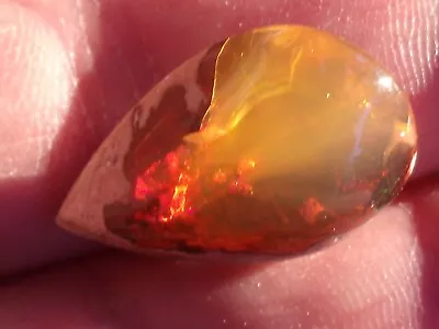 18.92 Ct. Mexican Cantera Fire Opal Cabochon • $95