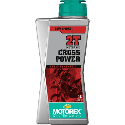 Motorex Cross Power Full Synthetic 2T 2 Stroke Oil 1 Liter 198461 • $36.43