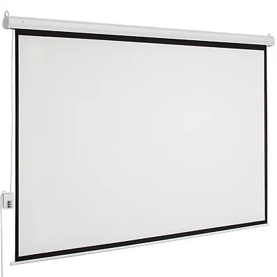 $78.95 • Buy 100  4:3 80  X 60  Viewing Area Motorized Projector Screen With Remote Control M