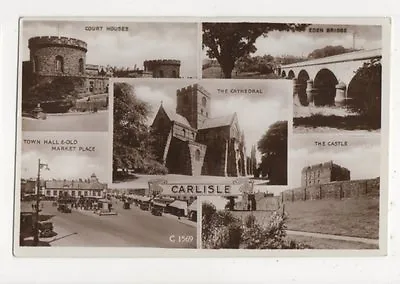 £2 • Buy Carlisle Vintage Multiview RP Postcard 651a