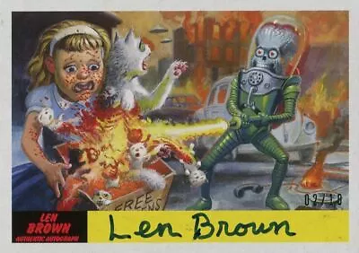 Mars Attacks The Revenge Len Brown Autograph Base Card [10] #21 • £39.99