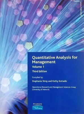 Quantitative Analysis For Management Volume 1 3rd Edition • $7.46