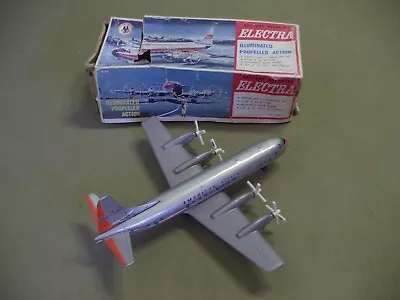 Vintage Electra Battery Operated American Airlines Tin Plane Parts With Box • $54.99