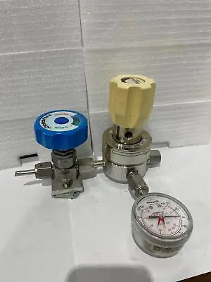 Matheson Ultra-Line B Reg 0950 XX Gas Regulator Assy W/ Gauge And Valve Used • $185