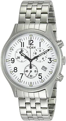 Timex TW2R68900 MK1 Men's Analog Chronograph Watch Silver-Tone Steel Bracelet  • $69.95