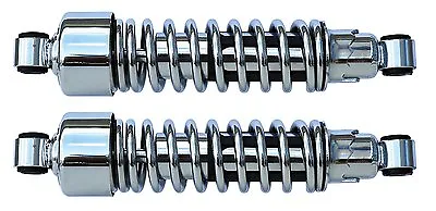 $124.99 • Buy Ultima 11  Chrome Adjustable Shock Assemblies For Most Harley And Customs