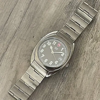 Ultra RARE 37mm Mens Victorinox 24447 Whisper Titanium Swiss Army Watch THINNEST • $149