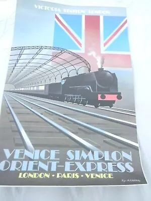 Venice Simplon Orient Express Victoria Station Poster Fix-masseau 1981  • $110.50