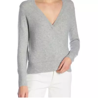 Madewell Pullover Wrap In Coziest Yarn Knit Gray Sweater XS • $25