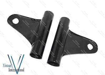 For Kawasaki KH 250 Headlight Bracket Mount Fork Shrouds Pair Steel Black @US • £87.07