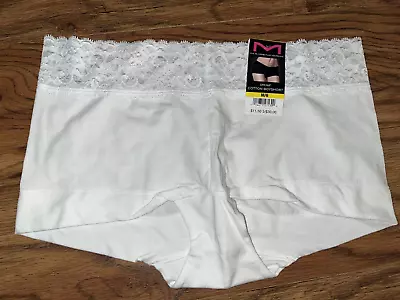 Nwt! Woman Maidenform Dream Cotton Boyshort Lace Boyshort Panty Size M Medium 6 • $3.49