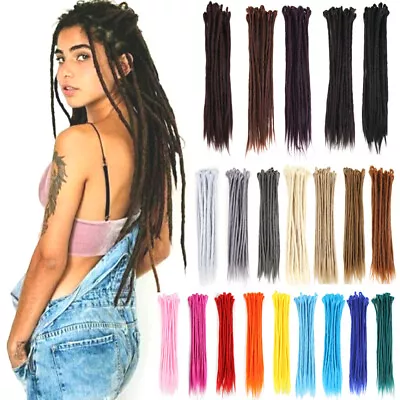 Colorful Dreadlocks Extensions Synthetic Crochet Braids Reggae Dreads Locs Faux • $41.09