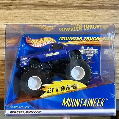 Hot Wheels Monster Jam Truck Mountaineer Rev N Go 1/43 Mattel New In Box 2001 • $14.99