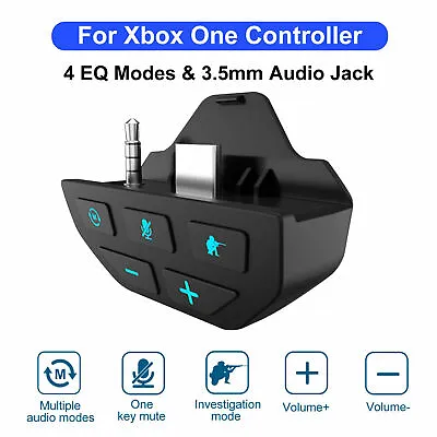 Stereo Headset Adapter Headphones Converter For Xbox One Controller Accessories • $33.78