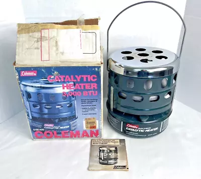 Coleman 3000 BTU Catalytic Heater 518E499 Quick Lite Flameless Heat Vintage • $49.95