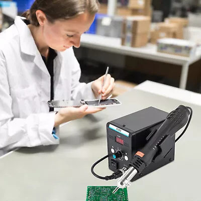 £50.95 • Buy 858D Soldering Station Rework Disordering Working Bench Digital Display Weld Gun