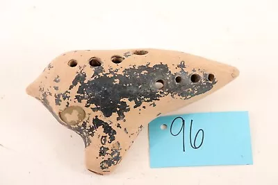 Vintage Primitive Clay: Fired Ocarina Flute Legend Of Zelda Fame • $56