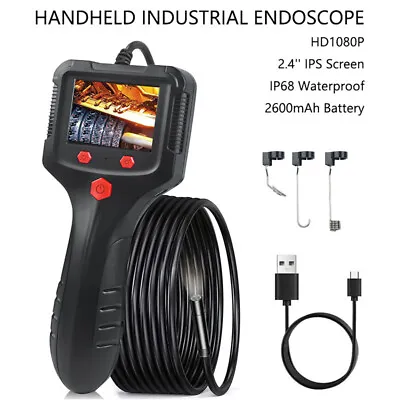 £25.98 • Buy Industrial Endoscope Camera 1080P HD 2.4  Borescope Inspection Camera 5m 5.5mm