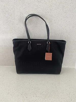 Oroton Signet Tote Bag Black  • $170