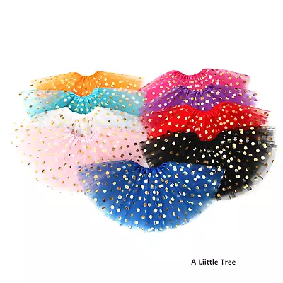 £5.99 • Buy High Quality Tutu Skirt LADY WOMEN GIRLS KID Fancy Dress (Sparkling Polka Dot)