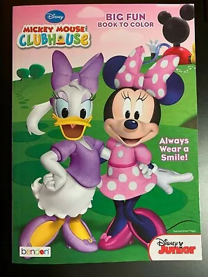 Disney Mickey Mouse Clubhouse  Always Wear A Smile!  New Big Fun Coloring Book  • $3.99