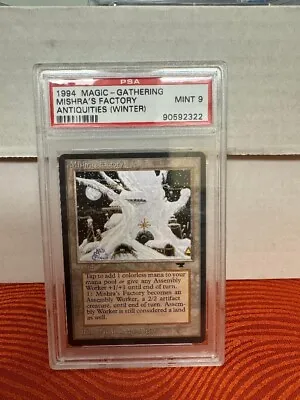 PSA 9 1994 MTG Antiquities Mishra's Factory Winter Variant • $750