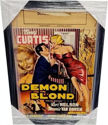 Mamie Van Doren Signed Autographed Poster Custom Framed Demon Blond Beckett BAS • $199.99