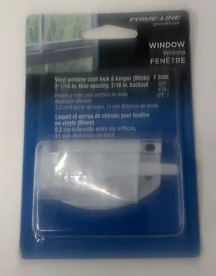 Prime-Line Window Vinyl Window Sash Lock And Keeper F 2588 F2588 • $4.95