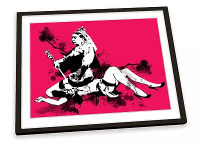 Banksy Queen Victoria FRAMED ART PRINT Picture Poster Artwork • $64.99