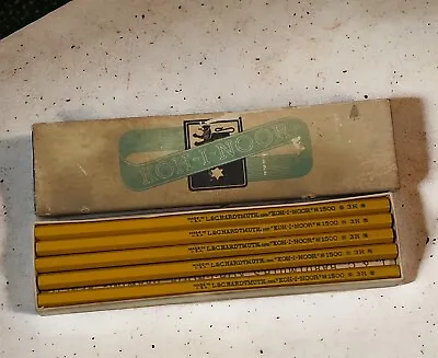 KOH-I-NOOR L&C Hardtmuth Vintage Drawing Pencils 11 1500/3H With Box Unsharpened • $15.97