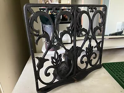 Cook Book Stand Rustic Cast Iron Metal Kitchen Recipe Stand Cook Book Holder • £7.99
