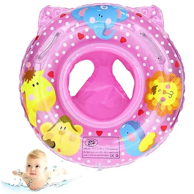 Baby Infant Toddler Swim Seat Inflatable Rubber Ring Float Aid Swimming Pool • £9.90