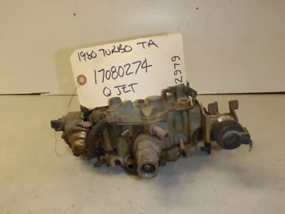 1980 Trans Am 10th Anniversary Turbo 4 Barrel Qjet Carburetor Part# 17080274 • $399.99