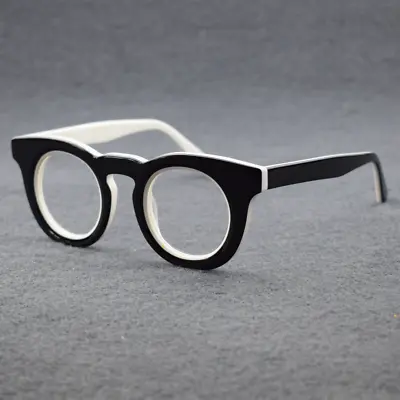 Retro Fashion Acetate Eyeglasses Frames Thick Full Glasses Women Men Vintage • $25.49