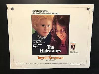 Original 1975 THE HIDEAWAYS Half Sheet Movie Poster 22 X 28 INGRID BERGMAN • $12