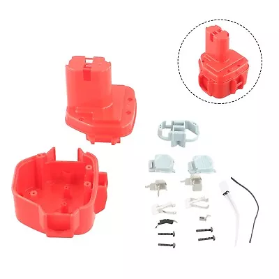 Replacement Cover For MAKITA 12V NiMH NiCD Battery (Red Plastic Casing) • £13.96