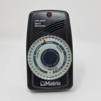 Matrix MR 500 Quartz Metronome Tested Working - Damaged Stand  • $15.40
