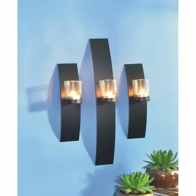 £17.17 • Buy  Set Of 3 Wall Candle Holder Tea Light Holder Wall Decoration Candle Holder HAM-3