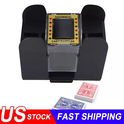 6 Deck Casino Card Shuffler - Perfect For Home Card Games Quick Shuffle • $20.55