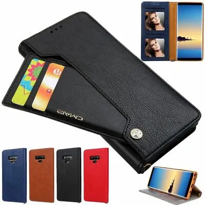 For Samsung S24Ultra S20 S23FE S20Plus S10+ S9 S8 Leather Wallet Card Case Cover • $18.98