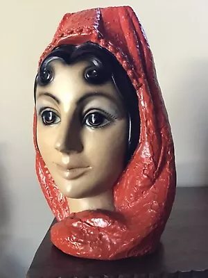 VIntage LEGO #4123 MCM Chalkware Regal SPANISH LADY Head/Bust From Japan Marwal • $49.95