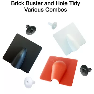 Brick Buster And Hole Tidy Grommet Cable Entry Cover Plate Black White Brown  • £4.99