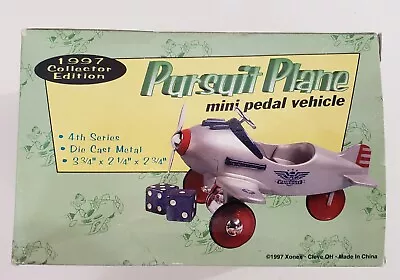 Xonex Pursuit Plane Mini Pedal Vehicle 1997 Collector Ed Die-Cast Metal US Army • $14.95