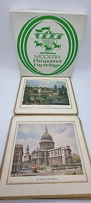 6 Pimpernel Fayreings Placemats Vintage. London Landmarks In Original Box • £10