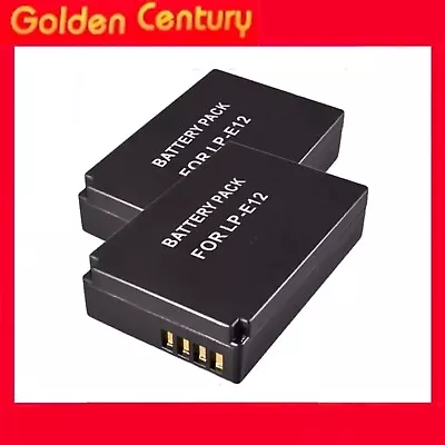 2x LPE12 LP-E12 Camera Battery For Canon EOS M50 M2 EOS M100 100D TP HQ • $25.95