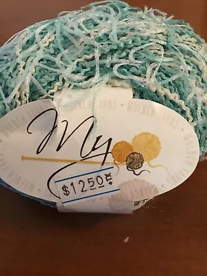 Discontinued Muench BELLA DONNA Worsted Weight  Eyelash Yarn Clr 5602 Turquoise • $4