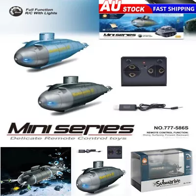 Electric Toy  6 Channels Diving Mini Remote Control RC Submarine Radio Boat Gift • $53.95