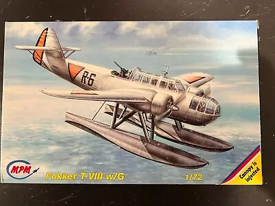 1/72 WW2 Dutch FOKKER T-VIII W/G  Torpedo Floatplane W/Resin Parts - MPM 72080 • $110.40