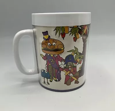 McDonalds Thermo-Serv Plastic Mug Cup Hamburglar Mayor McCheese 1978 Vintage • $19.99