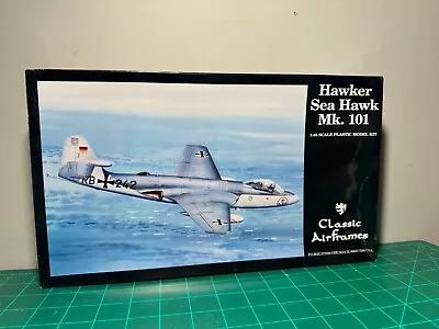 1:48 Classic Airframes Hawker Sea Hawk Mk. 101 Vintage Model Airplane Kit #490 • $7.50